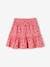 Skort with Floral Print, for Girls ecru+sweet pink 