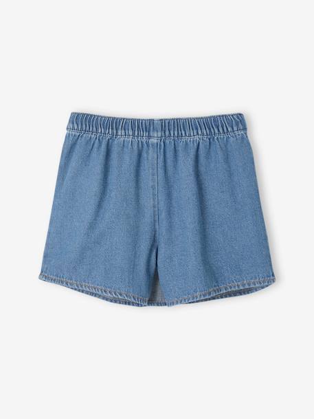 Skort for Girls in Lightweight Denim stone 