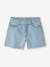 Denim Bermuda Shorts, Crocheted Pocket on the Back, for Girls bleached denim 