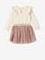 Top with Broderie Anglaise Collar & Tulle Skirt for Baby Girls ecru 