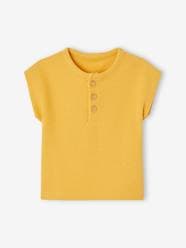 Baby-T-shirts & Roll Neck T-Shirts-T-Shirts-Honeycomb Grandad-Style T-Shirt for Babies