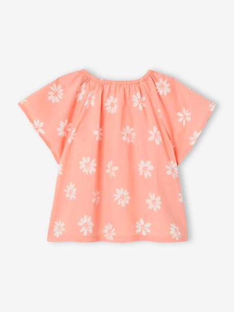 Floral Blouse for Babies peach 