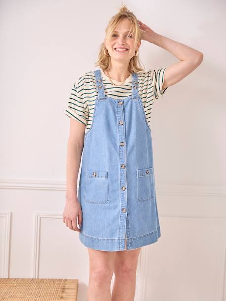 Denim Pichi Dress, Maternity & Nursing Special stone 