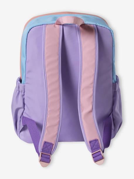 Retro Colourblock Backpack for Girls lilac 