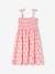 Smocked Dress with Straps for Girls rose+tangerine 