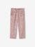 Cropped Cotton Gauze Trousers with Floral Print, for Girls BLUE MEDIUM ALL OVER PRINTED+blush+printed white 