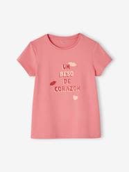 Girls-Tops-T-Shirts-T-Shirt with Message, for Girls