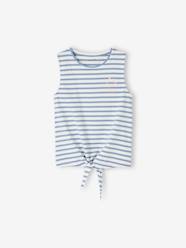 Girls-Tops-T-Shirts-Printed Sleeveless Top with Bow for Girls