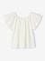 T-Shirt with Sleeves in Broderie Anglaise for Girls ecru 