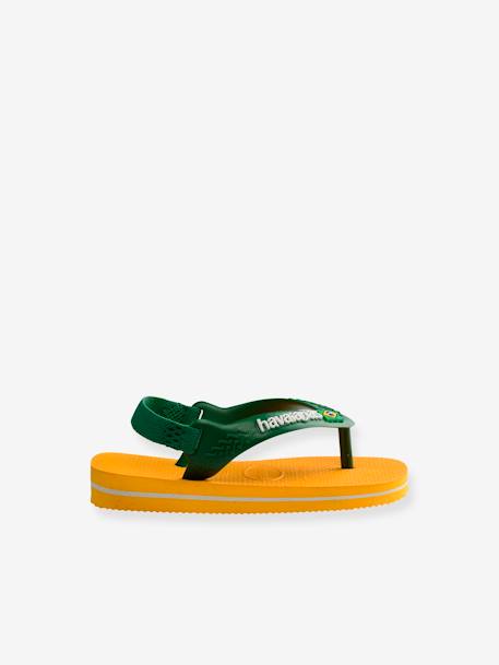 Brasil Logo II Flip-Flops for Babies, by HAVAIANAS yellow 