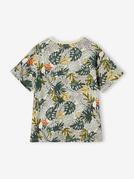 T-Shirt with Graphic Holiday Motifs for Boys printed green+printed white+slate blue 