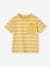 Striped T-Shirt for Boys aqua green+ochre 