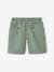 Cotton/Linen Bermuda Shorts for Boys aqua green+striped blue 