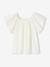 T-Shirt with Sleeves in Broderie Anglaise for Girls ecru 