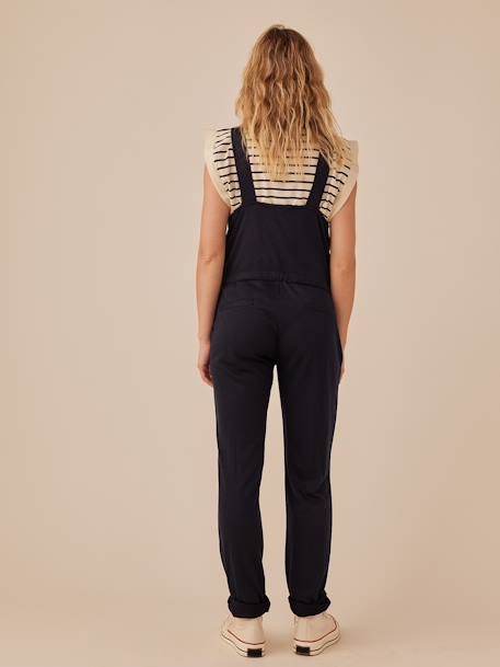 Dungarees in Lightweight Fleece for Maternity, by ENVIE DE FRAISE navy blue 