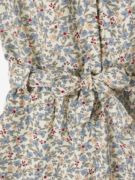 Jumpsuit for Girls BEIGE LIGHT ALL OVER PRINTED+ecru+printed white 