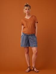 Maternity-Shorts-Paperbag-Effect Denim Jeans for Maternity, ENVIE DE FRAISE