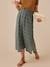 Long Skirt in Cotton Gauze for Maternity, ENVIE DE FRAISE green+sandy beige 