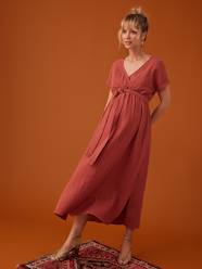 Long Dress for Maternity in Cotton Gauze, by ENVIE DE FRAISE