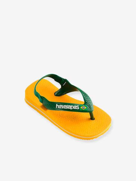 Brasil Logo II Flip-Flops for Babies, by HAVAIANAS yellow 