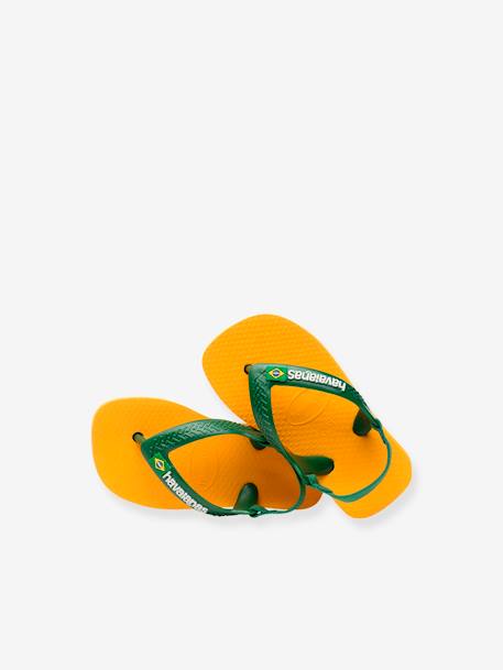 Brasil Logo II Flip-Flops for Babies, by HAVAIANAS yellow 