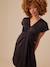 Satiny Dress for Maternity, by ENVIE DE FRAISE anthracite+bronze 