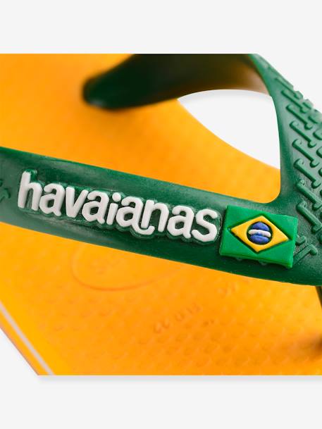 Brasil Logo II Flip-Flops for Babies, by HAVAIANAS yellow 