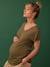 T-Shirt for Maternity, Iridescent V-Neck, by ENVIE DE FRAISE black+olive 