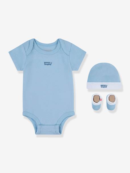 Set of 3 Batwing Items by Levi's® for Babies pale pink+sky blue 