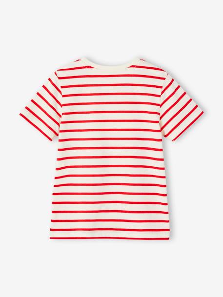 Short-Sleeved Sailor-Style T-Shirt for Boys azure+BLUE BRIGHT STRIPED+GREEN MEDIUM STRIPED+striped red+striped yellow 