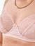 Pack of 2 Bras in Organic Cotton & Lace, for Maternity pale pink+white 