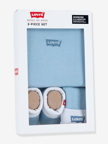 Set of 3 Batwing Items by Levi's® for Babies pale pink+sky blue 