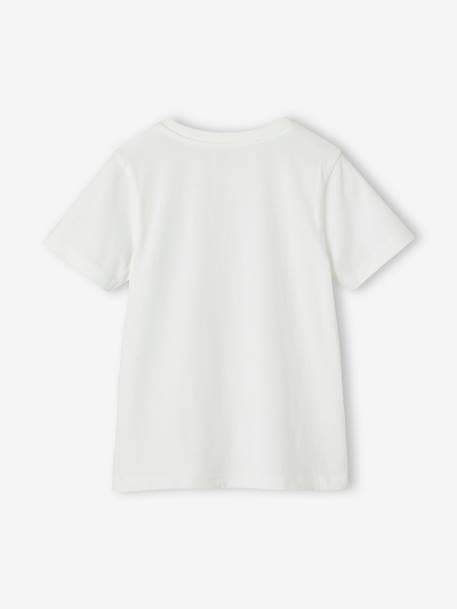 Basics T-Shirt with Reversible Sequins for Boys aqua green+white 