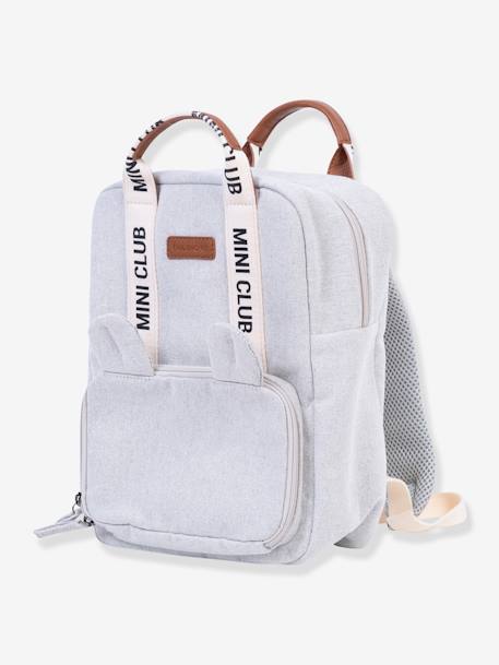 Mini Club Backpack in Canvas, by CHILDHOME green+white 