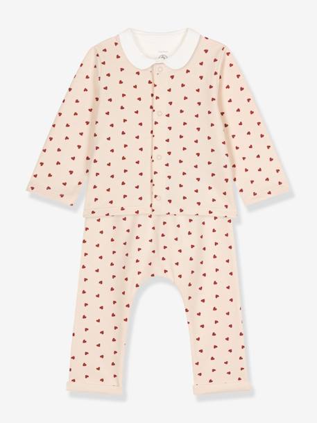 3-Item Combo in Lightweight Fleece, for Babies by Petit Bateau printed beige 