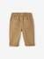 Straight Leg Trousers with Elasticated Waistband, for Babies beige 