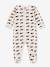 Navy Whales Sleepsuit in Velour, for Babies by Petit Bateau marl beige 