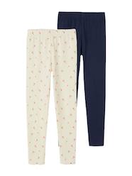 Girls-Pack of 2 Basics Leggings for Girls