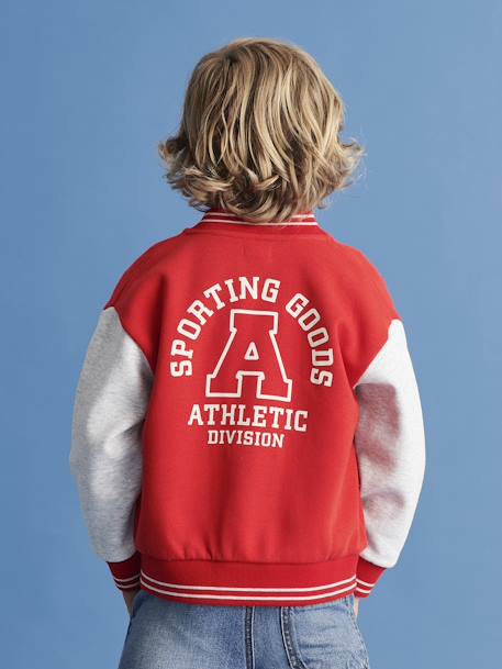 Sports Varsity Jacket for Boys blue+red 