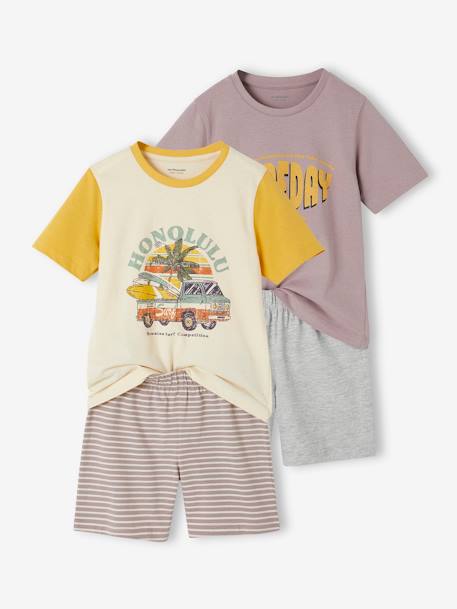 Pack of 2 Pyjamas for Boys lavender 