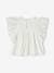 Embroidered Ruffled Blouse for Girls ecru 