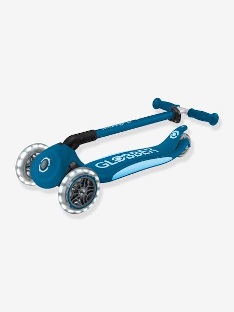 Primo Foldable Lights 3-Wheel Scooter - GLOBBER petrol blue+rose 