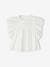 Embroidered Ruffled Blouse for Girls ecru 