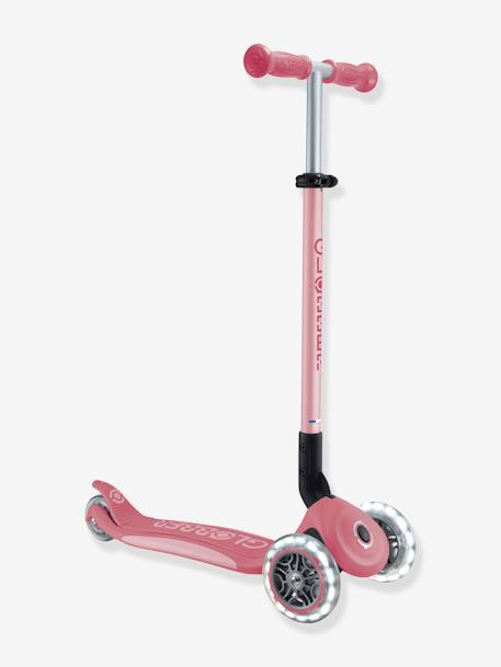 Primo Foldable Lights 3-Wheel Scooter - GLOBBER petrol blue+rose 