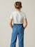 Wide-Leg Trousers in Light Denim for Girls, by CYRILLUS stone 