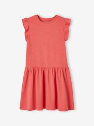 Dress with Ruffle on the Sleeves, for Girls