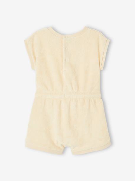 Terry Fleece Jumpsuit for Babies ecru 