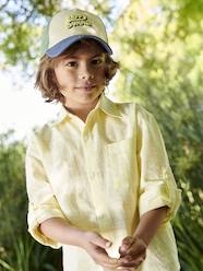 Striped Linen-Effect Shirt for Boys