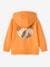 Hooded Jacket with Surfing Motif on the Back for Boys orange 