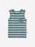 Striped Tank Top for Boys aqua green 